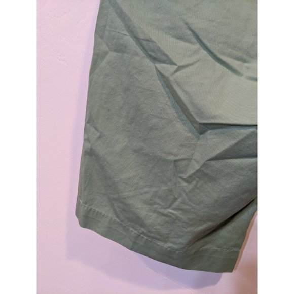 Izod Saltwater Mens Shorts 33 Flat Front Solid Casual Cotton Chino 624 - Picture 8 of 12